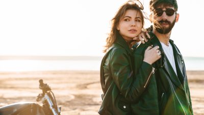 blouson cuir homme et femme