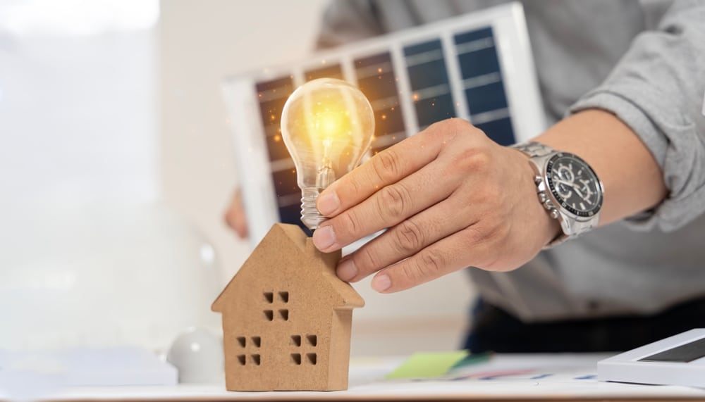 concept énergie propre maison