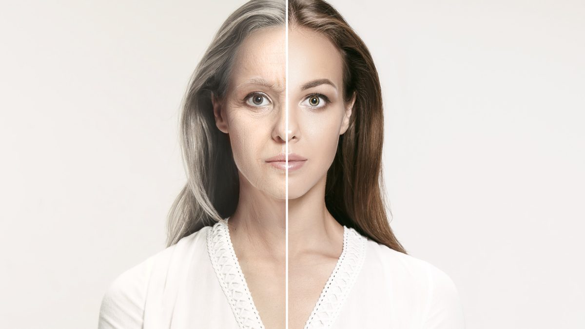 femme avant après vieillesse