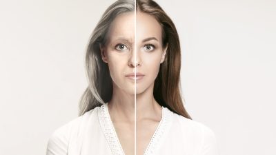 femme avant après vieillesse